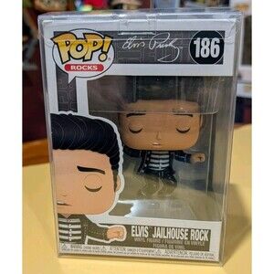 Funko POP! Rocks: Elvis Presley JAILHOUSE ROCK #186 (with Soft Protector)